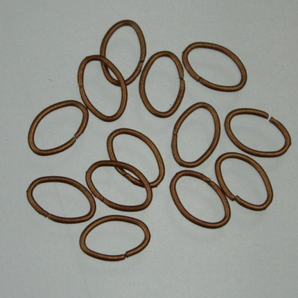 1000 pcs of Antique Copper Plated Oval Jumpring - 8x5mm 21 guage 7x8x5mm