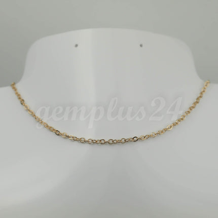 300 feet of Champagne Gold (Pinky Gold) Plated Flat Cable Chain 3x3mm Solder Cable Chain -  - 33F