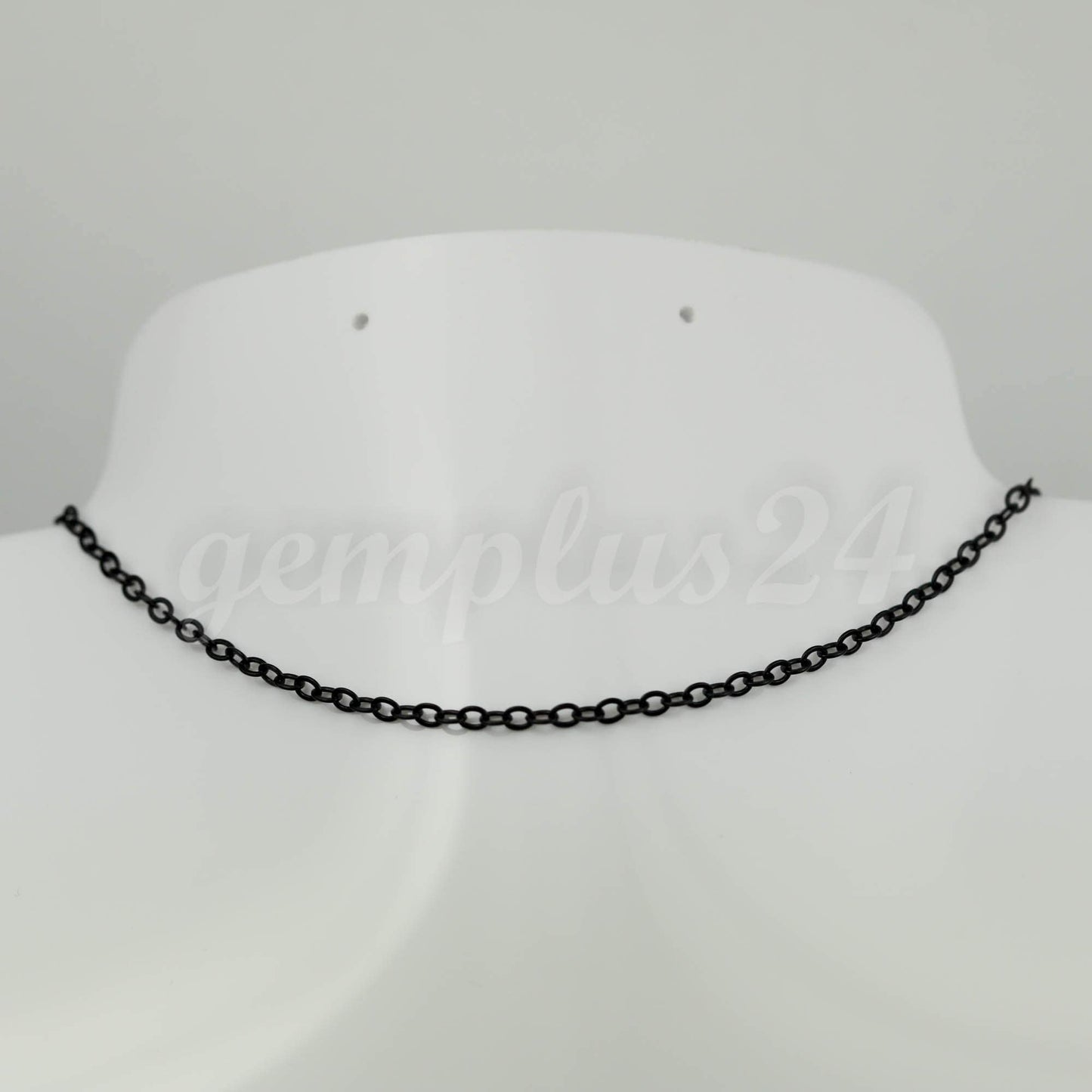 3 feet of Black Finished Flat Cable Chain 3x3mm Solder Black Cable Chain -  - 33F