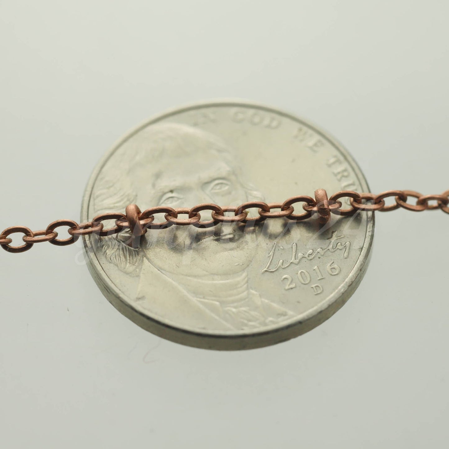 32 ft Antique Copper Satellite Chain Flat BALL Chain - 3x1.7mm SOLDERED link - Antique Bronze Tiny Small Ball Flat Cable - 317FSAT