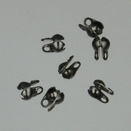SALE Sale 300 ft spool of Gunmetal plated ball chain - 1.5mm with 100 pcs of Connectors (Crimp) - 15BALL