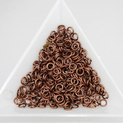 4mm Jump Rings, 500 Copper Jump Rings Open 4x0.7mm 21 Gauge 21G Bulk Jumprings Jump Rings Link Connector Open Jump Rings O - O7x4