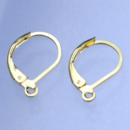 SALE Sale 100 pcs of Gold Plated on Brass Leverback earwire 10X16mm