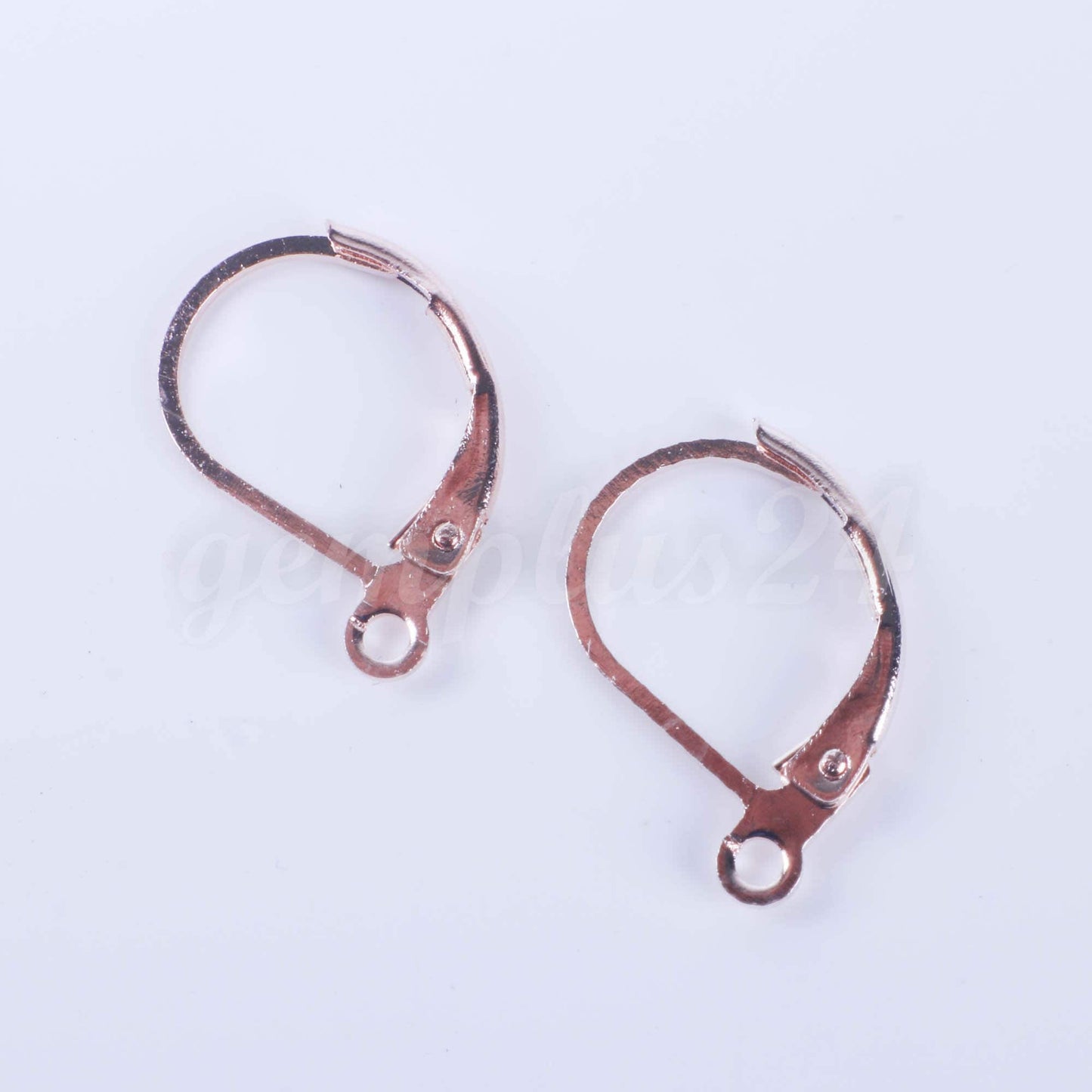 New 50 Pcs ROSE Gold Plated Leverback ever back Earrings Earwire - 10X16mm