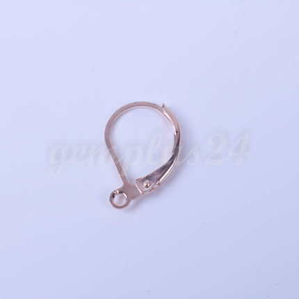 New 50 Pcs ROSE Gold Plated Leverback ever back Earrings Earwire - 10X16mm