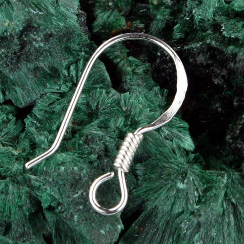 20 pcs - 10 pair of 925 sterling silver Ear Wire Earring hook - 13x11mm
