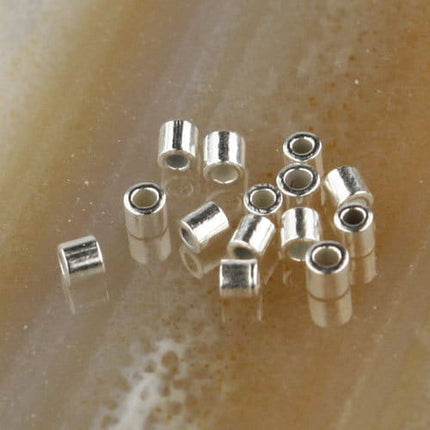 25/100 pcs 925 SOLID Sterling Silver Micro CRIMP TUBE Bead - 1.5x1.5mm/2.0x2.0mm
