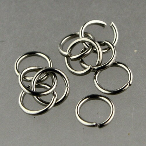 100 pcs of STAINLESS Steel Jump Rings Link Surgical Jumprings 5mm 21G Necklace Bracelet Wholesale Jump Rings Bulk Jumprings