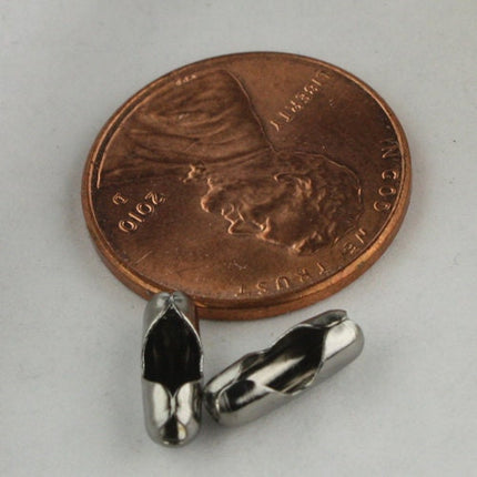 100pcs of Gunmetal finished ball chain connector for 2.4mm - Insert type