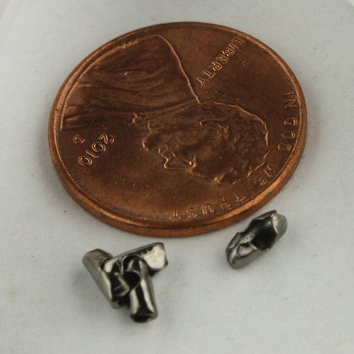 100pcs of Gunmetal finished ball chain connector for 1.5mm and 1.2mm chain - Insert Type - BALLCON15