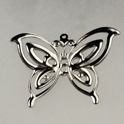 20 pcs of Gunmetal finished filigree Butterfly  41X30mm