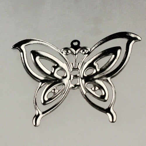 20 pcs of Gunmetal finished filigree Butterfly  41X30mm