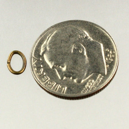 6x4mm OVAL Jump Rings, 200 Antique Brass Jump Rings / Bronze Open 6x4x0.7mm 21 Gauge 21G Link Connector Open 7x6x4mm