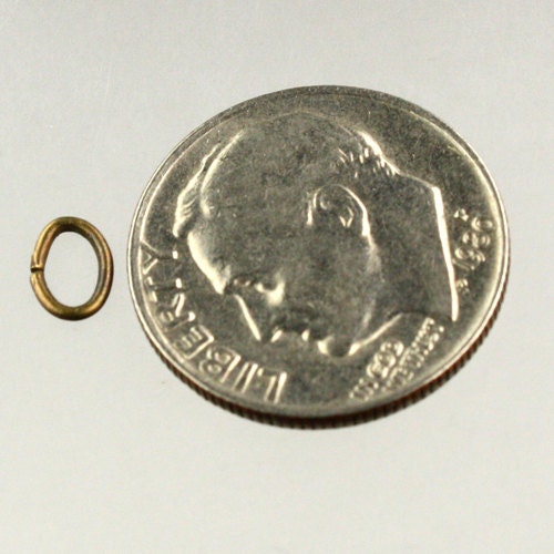 6x4mm OVAL Jump Rings, 200 Antique Brass Jump Rings / Bronze Open 6x4x0.7mm 21 Gauge 21G Link Connector Open 7x6x4mm