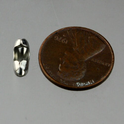 NEW New 50pcs of Rhodium finished BIG ball chain connector for 3.2mm - Insert Type - 32BALL