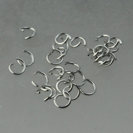 Jump RINGS 100 pcs of STAINLESS Steel Jump Rings Link Surgical Jumprings 4mm 22G Necklace Bracelet Wholesale Jump Rings Bulk Jumprings