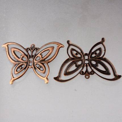 20 pcs of Antique Copper finished filigree Butterfly  41X30mm