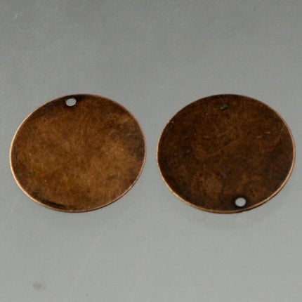 HandPick 10 pcs of Antique Copper Finished Coin drop dangle 21mm