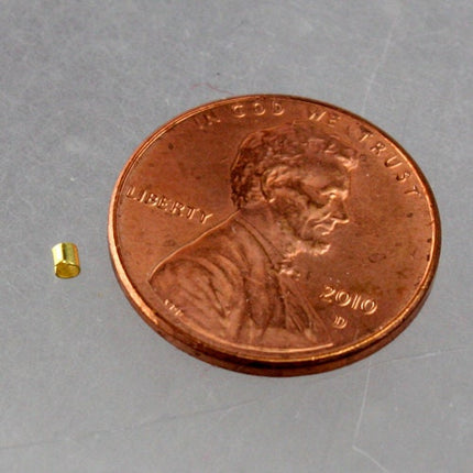 500 pcs Gold plated crimp tube - 1.5x1.5mm
