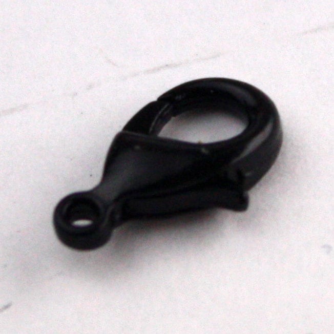 20 pcs of lobster claw clasp 12X7mm - BLACK - LOB12A