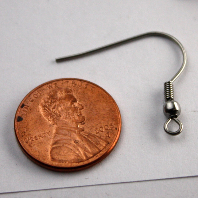 50 pcs Surgical Stainless Steel BIG French Hook Earwires - 24x23mm