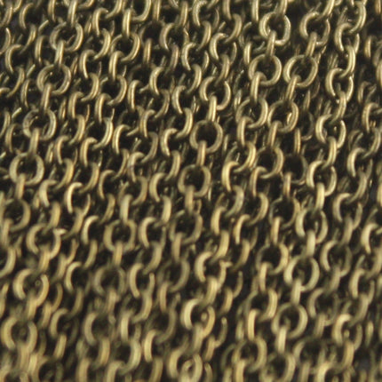 300 feet Antique Bronze Chain Antique Brass Round Chain SOLDERED Chain Cable Chain Necklace - 2.6x2.1mm  - 2621S