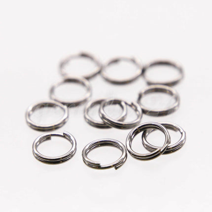 NEW 6mm Stainless Steel Split Rings - Surgical Steel - 50/100/250 pcs - 6mm x 0.6mm - 1/4" x 22G