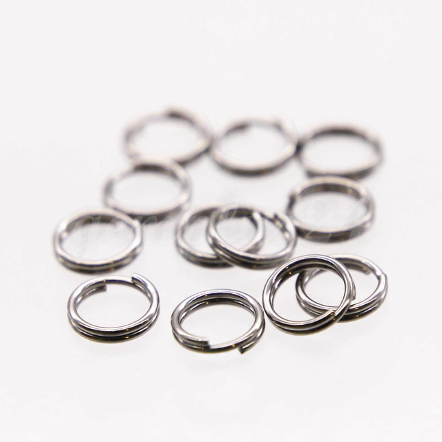 NEW 6mm Stainless Steel Split Rings - Surgical Steel - 50/100/250 pcs - 6mm x 0.6mm - 1/4" x 22G