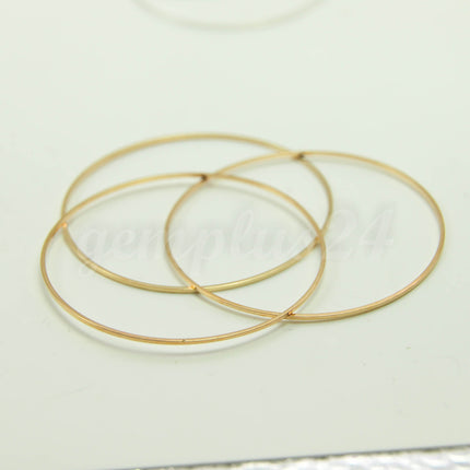 60mm Circle - Gold/Silver/Champagne/Rhodium - 5/10/25/50/100 Pcs - Circle Link Brass Connector Closed Loop Jump Rings - 60mm x 1.0mm