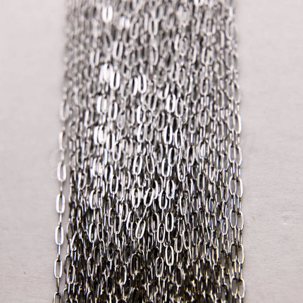 Stainless Steel RECTANGLE Fashion Flat chain, 3/10/30/50/100 feet of Surgical Stainless Steel SOLDERED Sturdy - 1.5x3.5mm Link - STREC1535