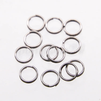 NEW 6mm Stainless Steel Split Rings - Surgical Steel - 50/100/250 pcs - 6mm x 0.6mm - 1/4" x 22G