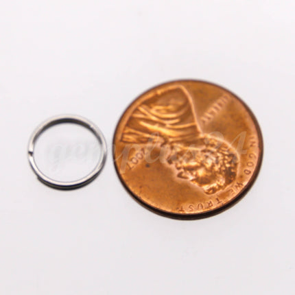 NEW 10mm Stainless Steel Split Rings - Surgical Steel - 10/50/100/250 pcs - 10mm x 0.8mm - 20G
