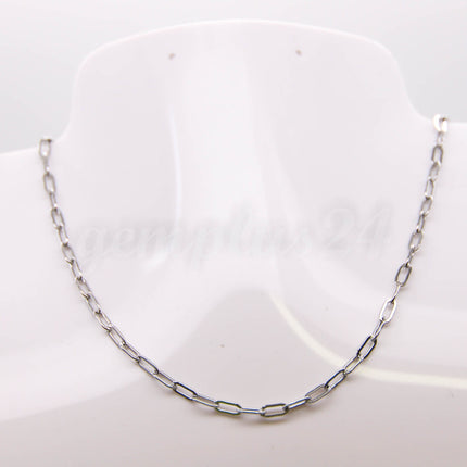Stainless Steel RECTANGLE Fashion Flat Chunky chain, 3/10/30/50/100 feet of Surgical SOLDERED Sturdy - 3.3x7.2mm Link - STREC3372