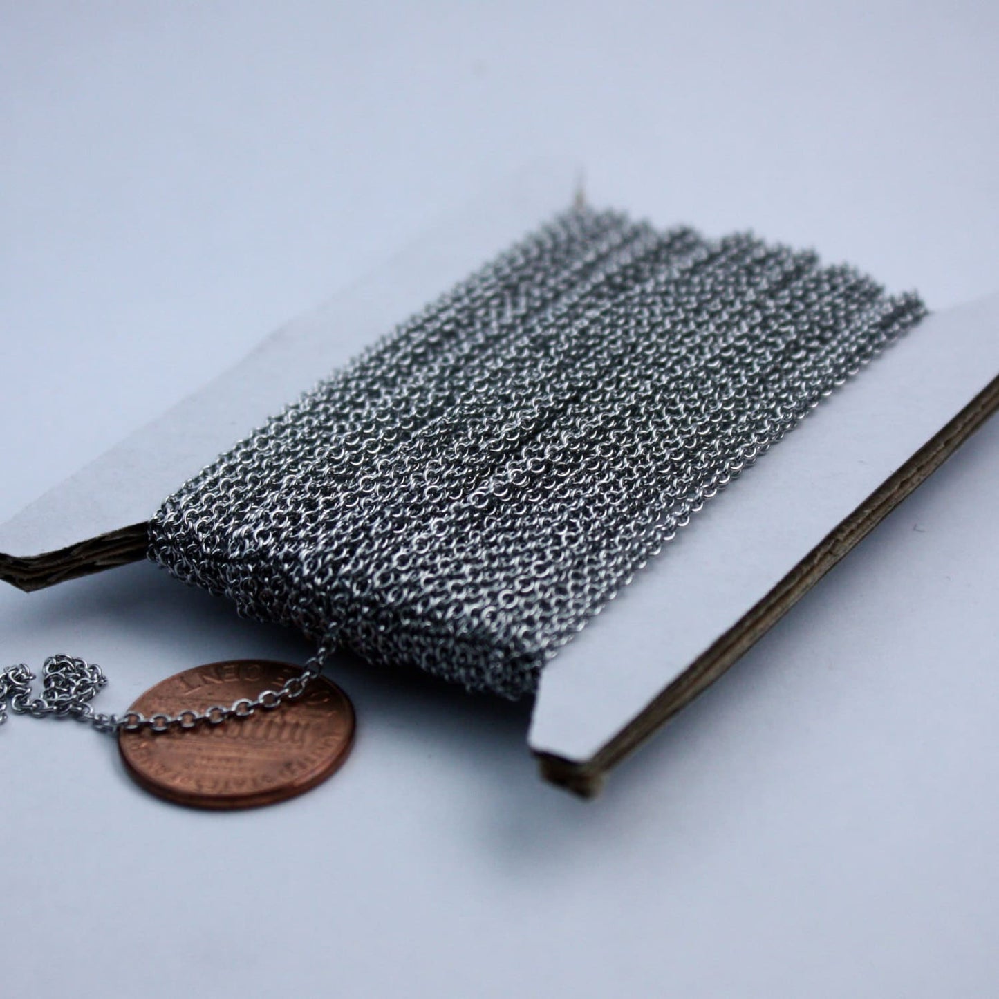 10 feet Stainless Steel chain Surgical Small Soldered Sturdy cable chain - 1.55mm SOLDERED Link bulk chain
