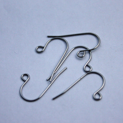 100 pcs Surgical Stainless Steel French Hook Earwires - 22x13mm
