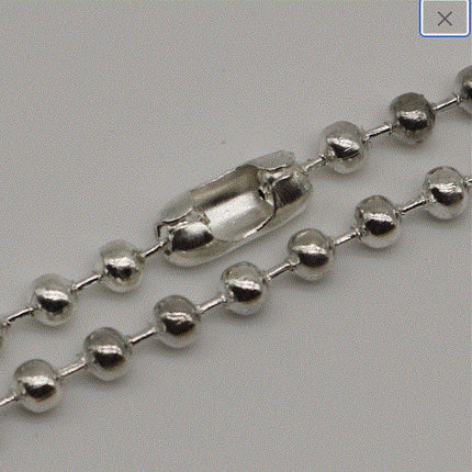 24 Inch Homemade Ready to wear Big Ball Chain NECKLACE - 3.2mm Ball Chain with Lobster Matching Connectors - 24inch(60cm) - NEC3.2Ball-24