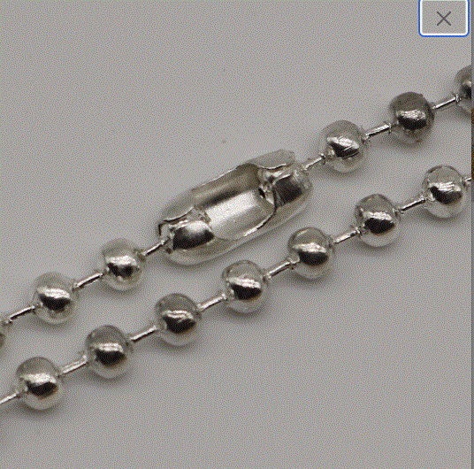 24 Inch Homemade Ready to wear Big Ball Chain NECKLACE - 3.2mm Ball Chain with Lobster Matching Connectors - 24inch(60cm) - NEC3.2Ball-24