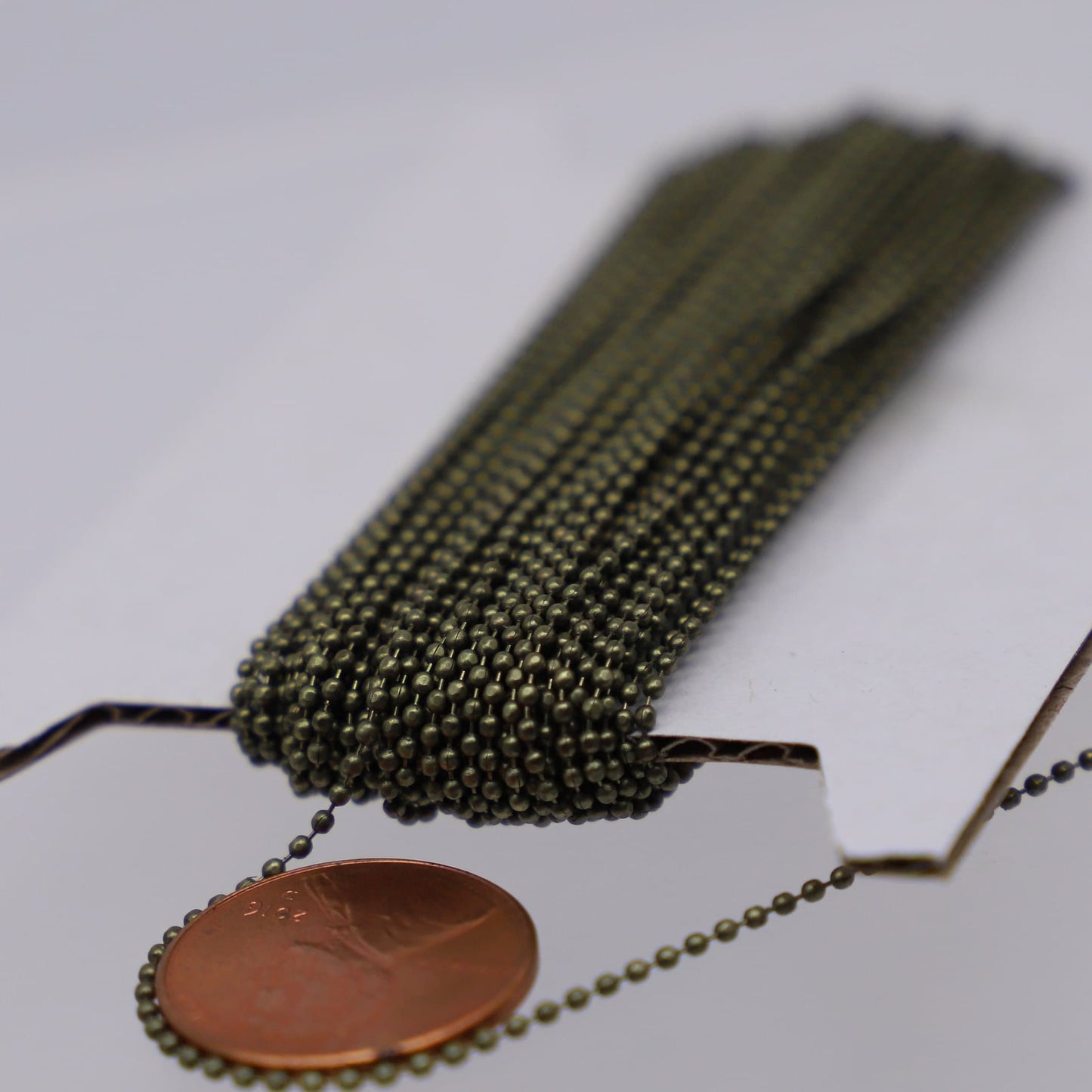 3 Feet Sample Facet Ball Chain with FREE 5 pcs of Connectors - 1.2mm - Antique Brass/Copper/Rhodium/Gunmetal/Silver/Rose Gold Chain - 12DC
