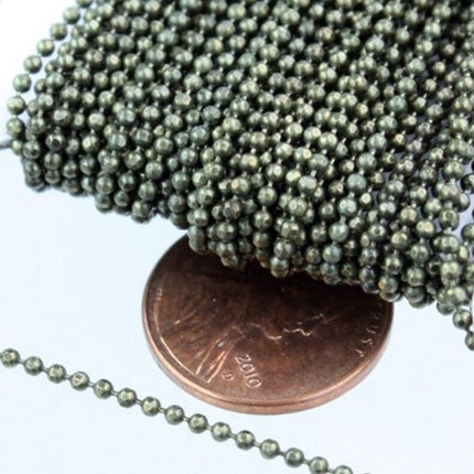 10 Feet Sample Facet Ball Chain with FREE 10 pcs of Connectors - 1.5mm/1.2mm Bulk Wholesale Ball chain - 15DC