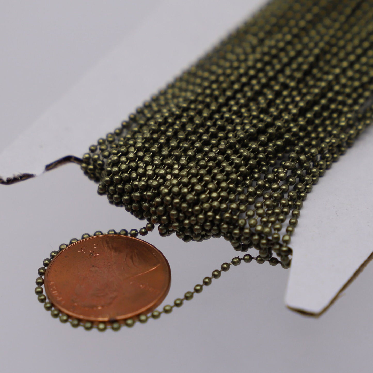 300 Feet Facet Ball Chain with FREE 100 pcs of Connectors - 1.5mm - Antique Brass/Copper/Rhodium/Gunmetal/Silver/Rose Gold Bulk Chain - 15DC