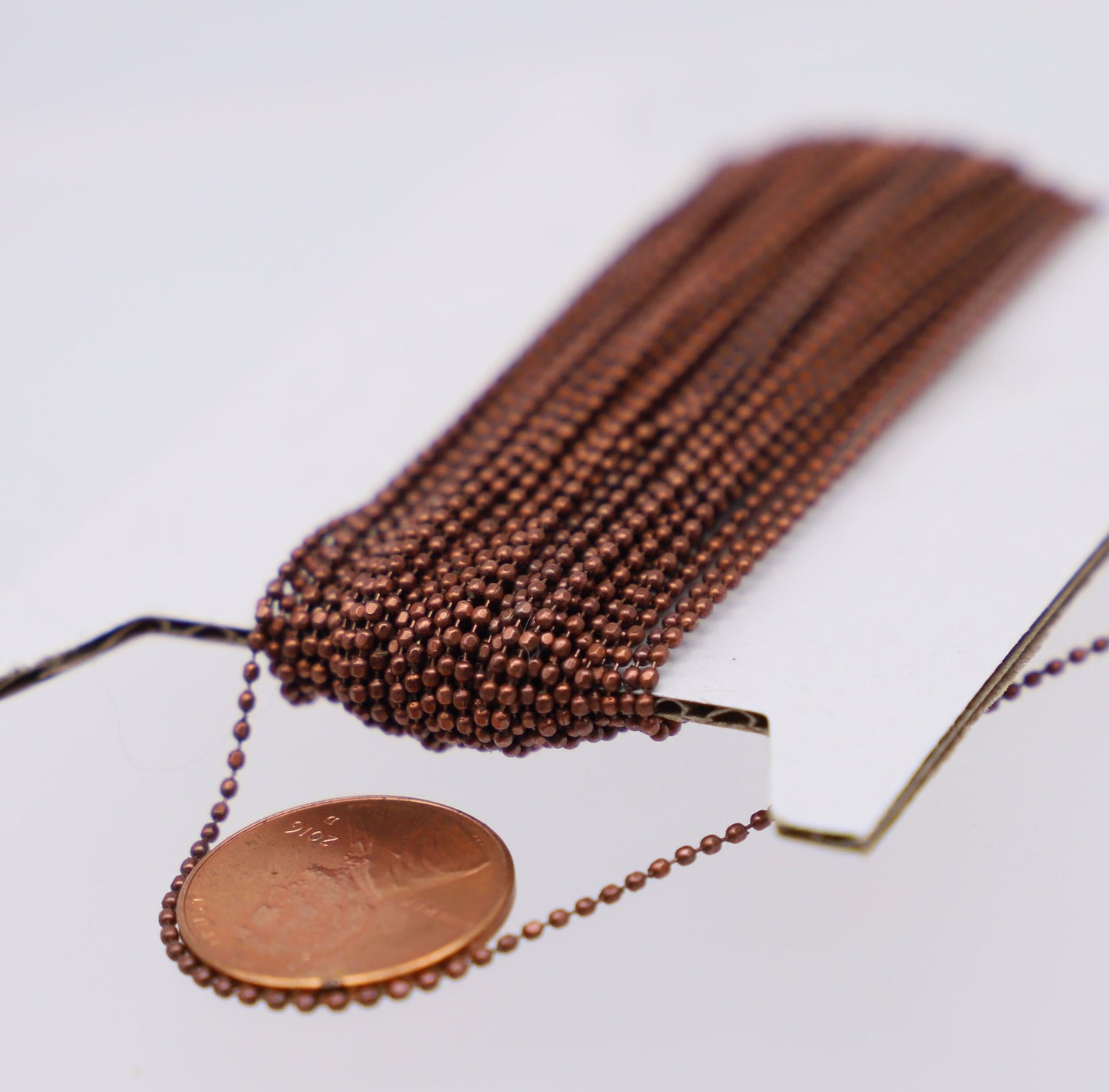 300 Feet Sample Facet Ball Chain with FREE 100 pcs of Connectors - 1.2mm - Antique Brass/Copper/Rhodium/Gunmetal/Silver/Rose Gold - 12DC