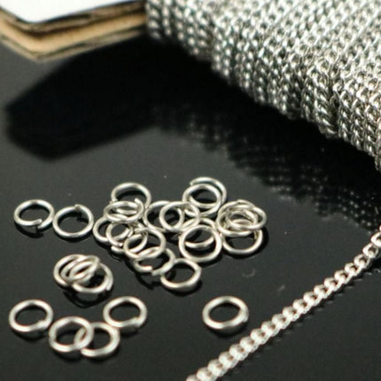 Sample 3 ft Reel Antique Copper FACET Tiny Dainty Micro curb chain - 1.3mm soldered link - FREE adequate jump ring (10 pcs) - 1.3F