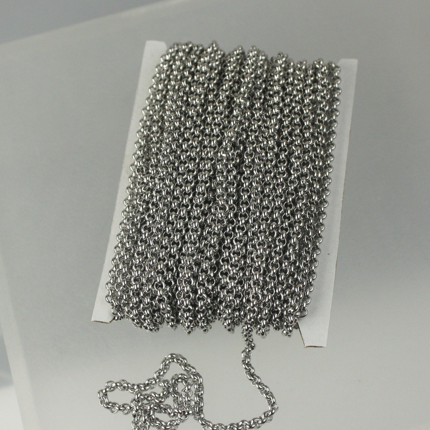 300 feet Stainless Steel Chain ROLO chain - 2.5mm  - Bulk Chain Necklace Wholesale DIY Jewelry Chain - Ship from USA California - ST25BL