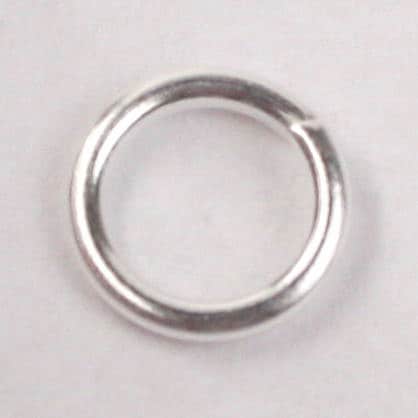 8mm Jump Rings, 100 pcs of Sterling Silver Plated Jump Rings / Jumprings - 8mm 16 gauge 1.2mm Link Connector Open Jump Rings 12x8mm