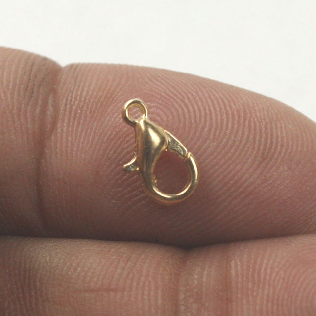 30 pcs of Gold Plated Alloy Zinc lobster claw clasp 10x5mm - LOB10