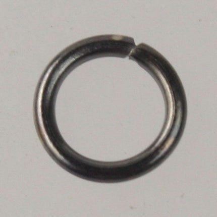 8mm Jump Rings, 100 Gunmetal Jump Rings Jumprings Open 8x1.2mm 16 Gauge 16G Link Connector Open Jump Rings - 12x8mm