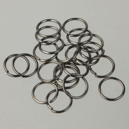 12mm Jump Rings, 50 Gunmetal Jump Rings Jumprings Open 12x1.2mm 16 Gauge 16G Link Connector Open Jump Rings - 12x12mm