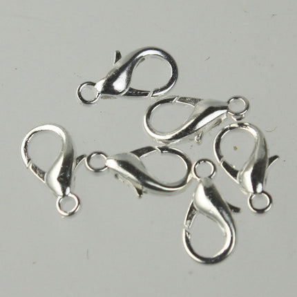 20 pcs of Sterling Silver Plated extra LARGE 16mm lobster claw clasp - 16x9mm - LOB16