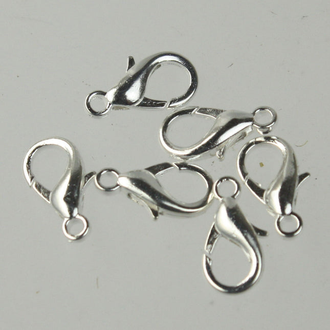 20 pcs of Sterling Silver Plated extra LARGE 16mm lobster claw clasp - 16x9mm - LOB16