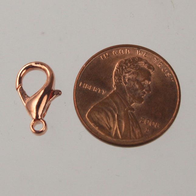 NEW New 25 pcs of Bright Copper BIG Large lobster claw clasp - 14x8mm- LOB14